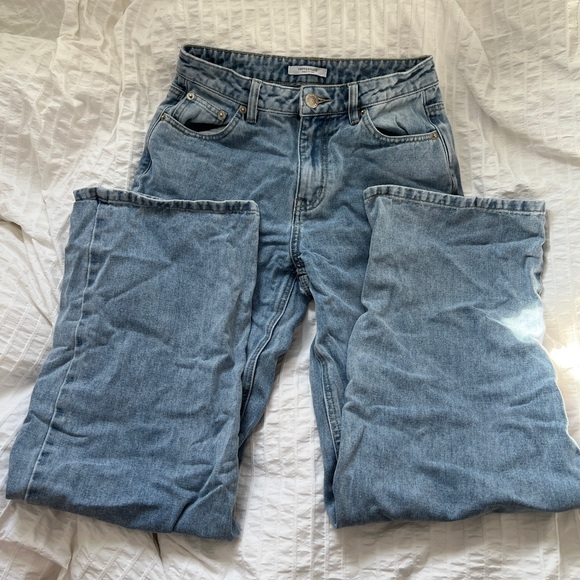 Peppermayo Denim - Peppermayo Keanna Low Rise Light Blue Wide Leg Baggy Denim Jeans